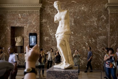 La Venus de Milo, en el Museo del Louvre.