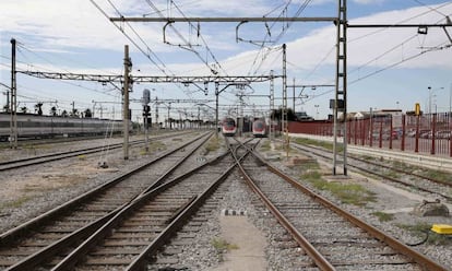 V&iacute;as del servicio de Cercan&iacute;as en la localidad barcelonesa de Matar&oacute;.