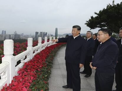 Xi Jinping, presidente chino, esta semana en su visita a Shenzhen.