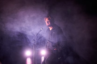 L'actor Enric Cambray fent Hamlet.         