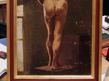 <i>Hombre desnudo de espaldas</i> (1898), de Pablo Picasso.