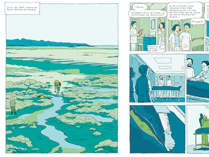 Viñetas del cómic 'Algas verdes: la historia prohibida', de Inès Léraud y Pierre Van Hove.