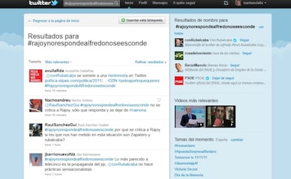 #rajoynorespondedalfredonoseesconde fue tema del momento en Twitter