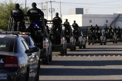 La Policía Federal de México inició el pasado jueves su despliegue por Ciudad Juárez para relevar al Ejército en las tareas de seguridad de la zona