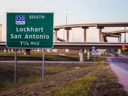 Imagen de la autopista SH-130, construida por Ferrovial en el entorno de Austin (Texas). 