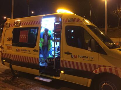 Una ambulancia de Emergencias 112 Comunidad de Madrid.