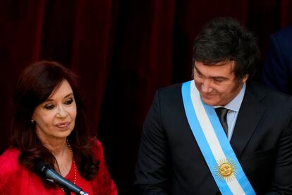 Cristina Fernandez y Javier Milei