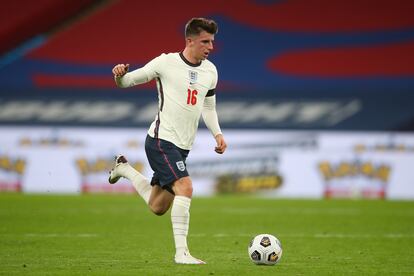 Mason Mount, en un amistoso de Inglaterra contra Gales en Wembley.