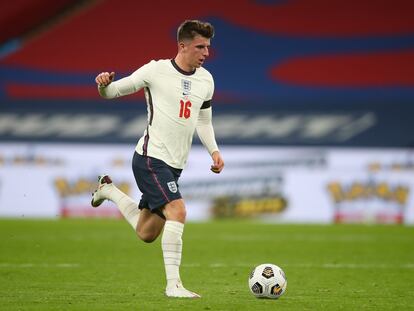 Mason Mount, en un amistoso de Inglaterra contra Gales en Wembley.