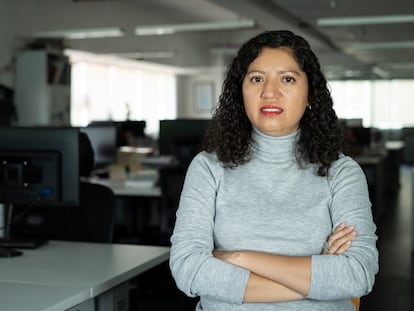 Sonia Corona, jefa de redacción de EL PAÍS México, en las oficinas de EL PAÍS México.