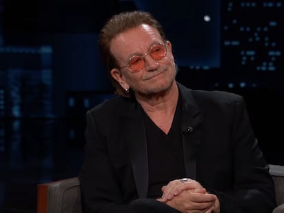 Bono, en el programa 'Jimmy Kimmel Live!'.