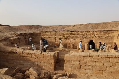 In modern-day Sudan, archeologists dig through ancient pyramids and burial sites in search of clues about the golden Nubian empire known as Kush that once ruled over all of Egypt. (National Geographic/Katie Bauer Murdock)