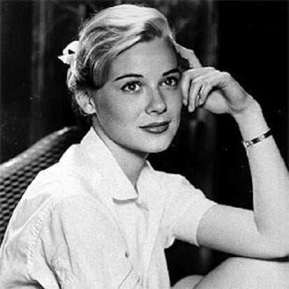 Hope Lange, en una foto de 1958, su mejor poca.