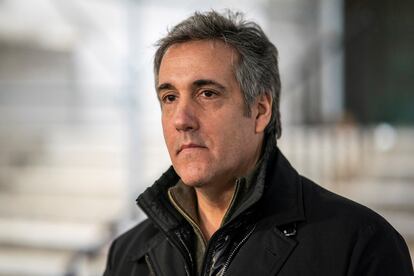 Michael Cohen, former attorney for former U.S. President Donald Trump, exits a New York Courthouse in New York City, U.S., March 10, 2023.