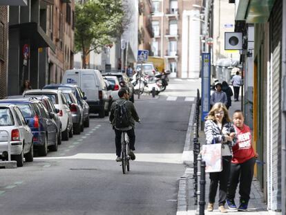 La calle de Amaniel de Madrid. 