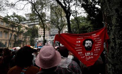 Festival de música Lula Livre, em São Paulo, no dia 2 de junho.