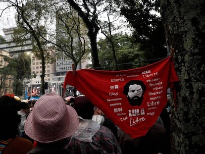 Festival de música Lula Livre, em São Paulo, no dia 2 de junho.