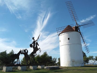 Un molino de viento Almodovar del Campo