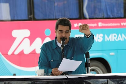 Nicolás Maduro en un evento en Caracas este martes.