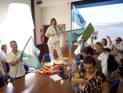 Protestas por los recortes sanitarios