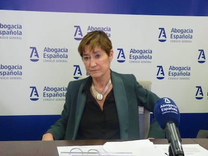 Victoria Ortega, presidenta del Consejo General de la Abogacía Española (CGAE) en una foto de archivo.