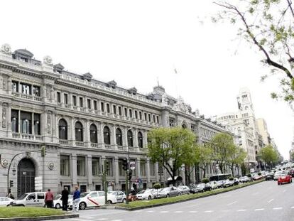 Vista de la fachada del Banco de Espa&ntilde;a. EFE/Archivo