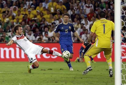 Götze marca el gol de la victoria de Alemania