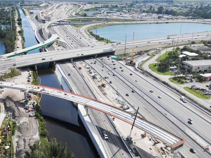 Autovía de Florida con obras de ACS.