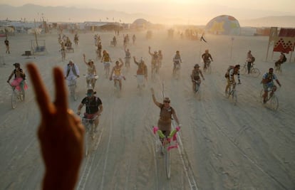 Asistentes al Burning Man de este 2017