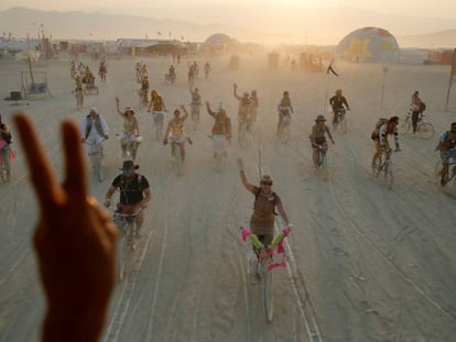 Asistentes al Burning Man de este 2017