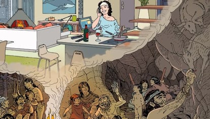 Detalle de la ilustración para la portada de 'La casa. Crónica de una conquista'.