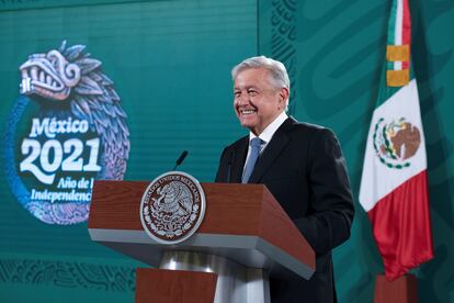 AMLO en el Palacio Nacional