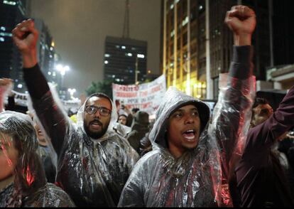 Protesta en Brasil contra el Gobierno de Temer, en mayo del año pasado.