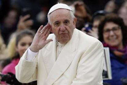 O papa Francisco no Vaticano, no último dia 9.