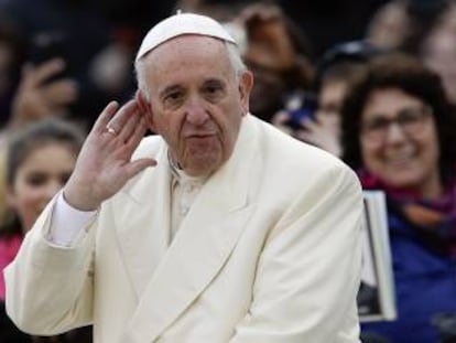 O papa Francisco no Vaticano, no &uacute;ltimo dia 9.
