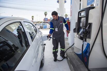 Una gasolinera en Tijuana (Baja California, norte de México).