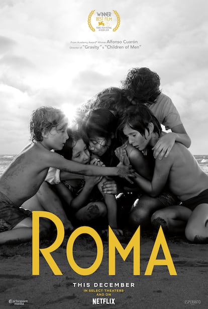 “The hug on the beach is a very emotional moment;" "It's a work of art." These were some of the comments from the audience about the poster for 'Roma.'