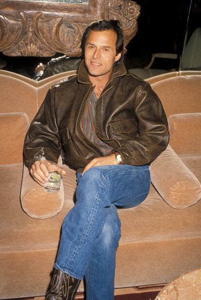 Michael Nader, en una fiesta en Beverly Hills en 1990.