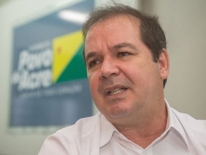 O governador e candidato &agrave; reelei&ccedil;&atilde;o, Ti&atilde;o Viana (PT).