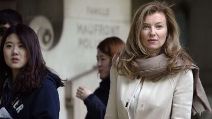 Valérie Trierweiler, primera dama de Francia.
