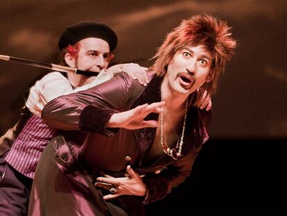 Imagen de la función de <i>Un bobo hace ciento</i> que representa la Compañía Nacional de Teatro Clásico en el Teatro Madrid.