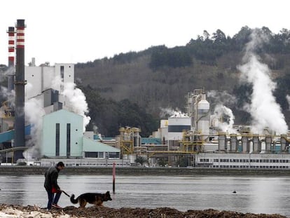 Planta de Ence en Pontevedra, Galicia. 