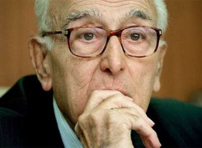 Joaquín Ruiz-Giménez, en 2001, cuando todavía era presidente de Unicef-Comité Español.