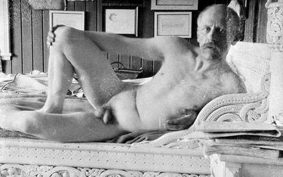 El explorador noruego Fritjod Nansen, en una de las fotos que envió a su amante