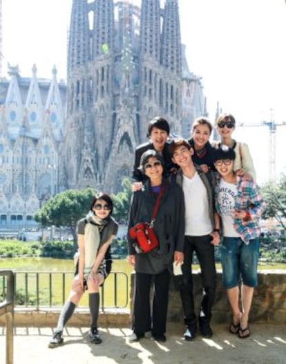 Las siete divas protagonistas del 'reality', en Barcelona.
