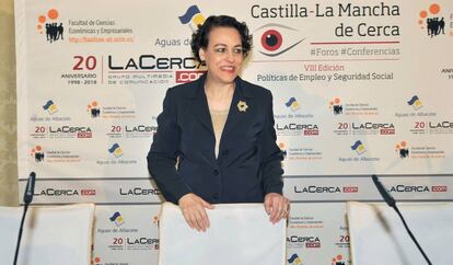 La ministra de Trabajo, Migraciones y Seguridad Social, Magdalena Valerio, 
