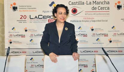 La ministra de Trabajo, Migraciones y Seguridad Social, Magdalena Valerio,