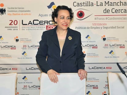 La ministra de Trabajo, Migraciones y Seguridad Social, Magdalena Valerio, 