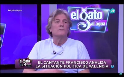 <strong>"Parece que Mónica Oltra se hace la ropa con el palo de la Generalitat"</strong><br> El cantante Francisco ha sido invitado en varias ocasiones a programas de debate político como 'El gato al agua' en Intereconomía o en 'Mad in Spain' en Telecinco. En el primero, mientras analizaba la situación política de Valencia, comenzó un discurso con las palabras "yo a una señora jamás le puedo perder el respeto porque me considero un caballero" para, a continuación, criticar el aspecto físico de la vicepresidenta de la Generalitat Valenciana. Dijo: "Cuando sales limpio eres facha, hay que salir guarro y sin ducharse para parecer un liberal". Y añadió en otro momento: "Parece que Mónica Oltra se hace la ropa con el palo de la Generalitat".