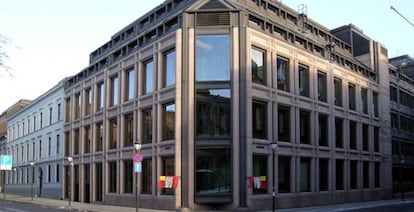 Sede del Banco de Noruega que gestiona el Norges Bank en Oslo.